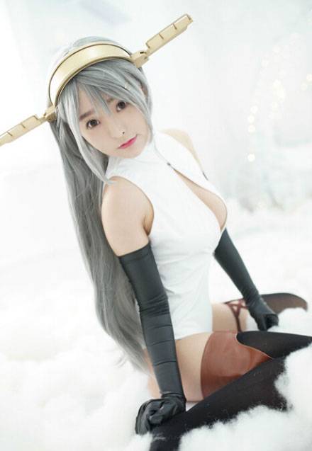 柳侑绮舰娘榛名开胸泳衣福利cos（8）