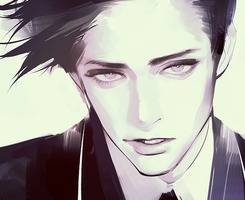 适合男生们使用的奇怪画风的二次元插画头像