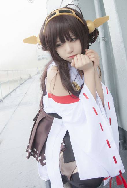 清纯萌妹《舰队collection》舰娘金刚COS（1）