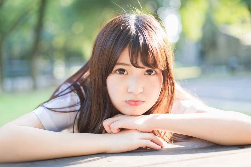 甜美长发少女，第4张