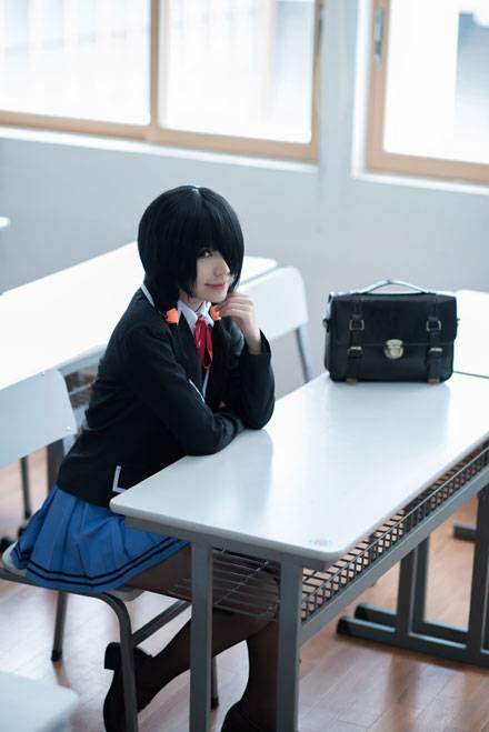 《约会大作战》时崎狂三制服COS（8）