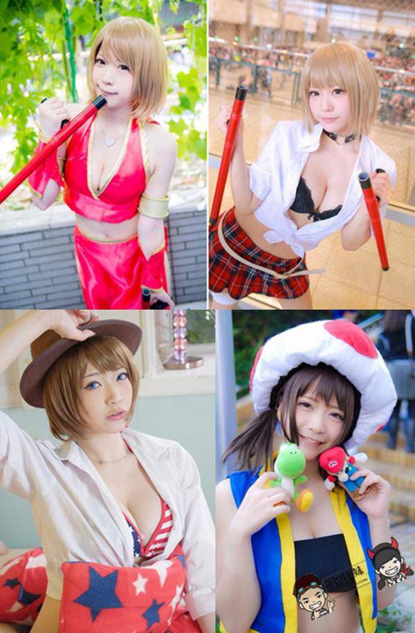 日本极品好身材Coser「うに子」~佛莱迪的装扮一点也不恐怖啊！
