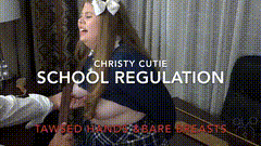 ATP_20171223_School_Regulation_Tawsed_Hands_And_Bare_Breasts_Christy_Cutie-小圈子