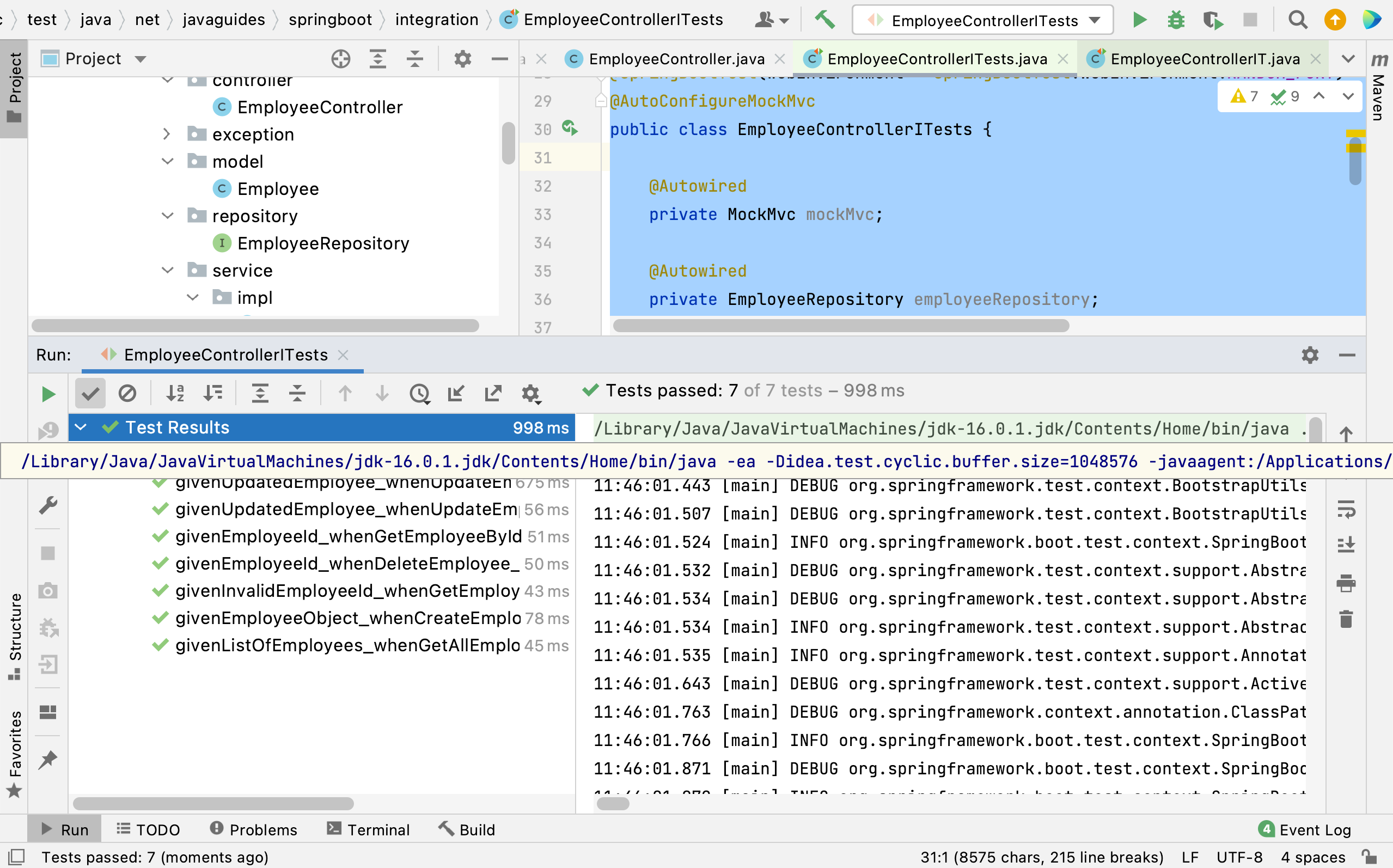 Spring Boot Integration Testing MySQL CRUD REST API Tutorial - Spring Cloud