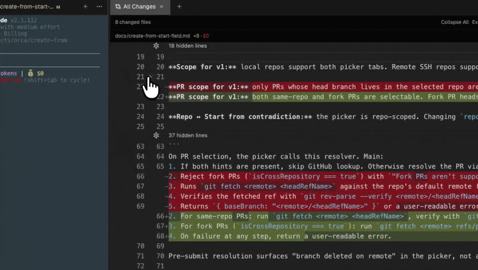 Annotate AI-generated diffs