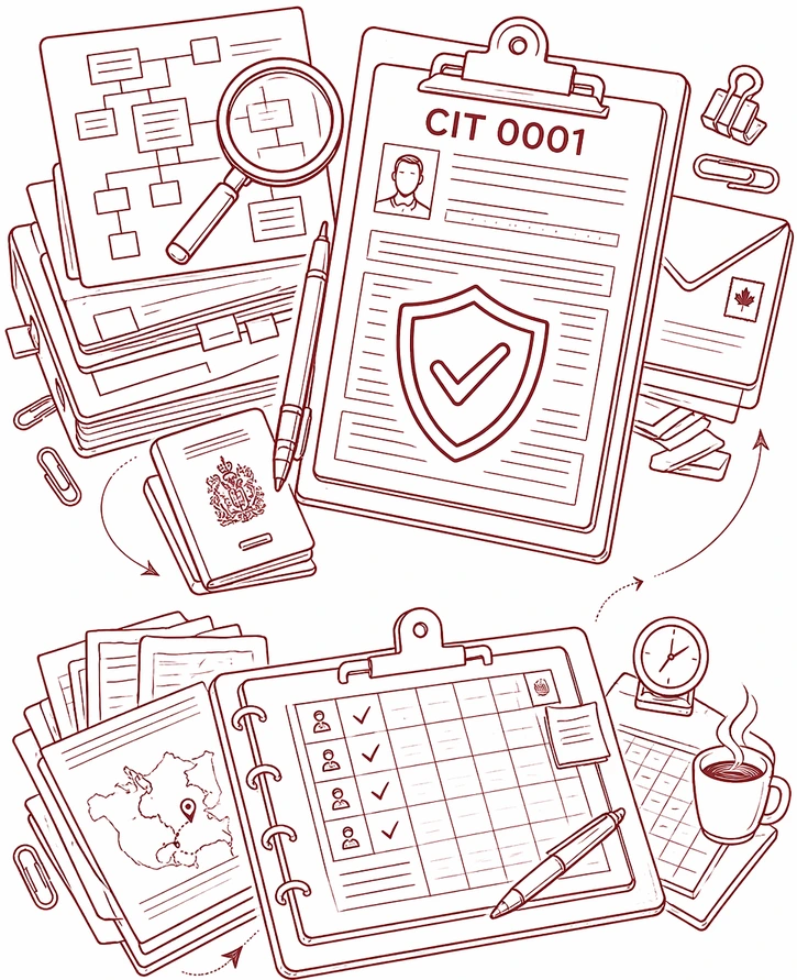 Process and document mapping