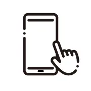 スマホ操作イラスト画像