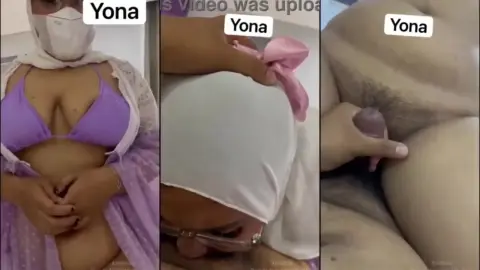 hijab tante yona ungu