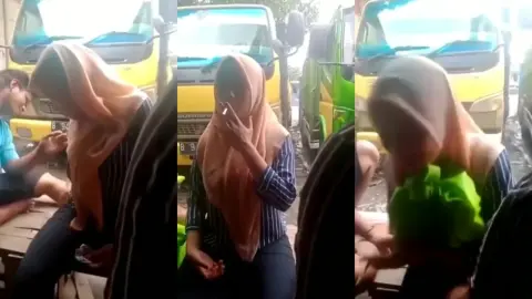 SPG Minuman Di Grepe Oleh SupirÂ² Truk Tele@asupanjilbab10
