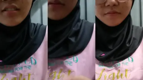 ometv ABG hijab kacamata - Tele@asupanjilbab10