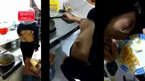 HIJAB Sabrina Chan lagi masak-Tele@asupanjilbab10