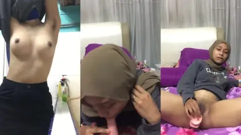ABG Berjilbab Colmek Pake Dildo