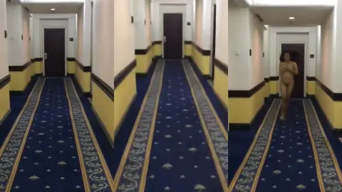 Siskaeee Bugil Sambil Lari di Lorong Hotel