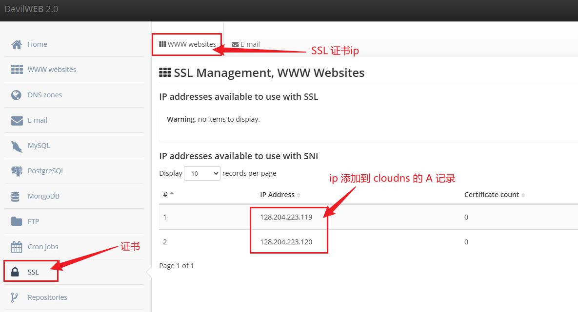 添加 ip 到 Cloudns 添加 ip 到 Cloudns