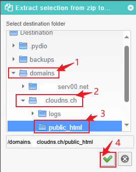 移动 到 public_html 目录 移动 到 public_html 目录