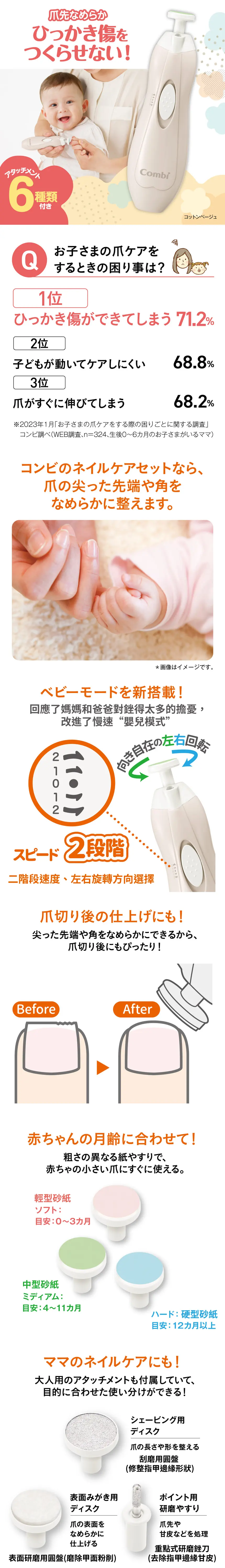 Combi 母嬰兩用電動磨甲器套裝