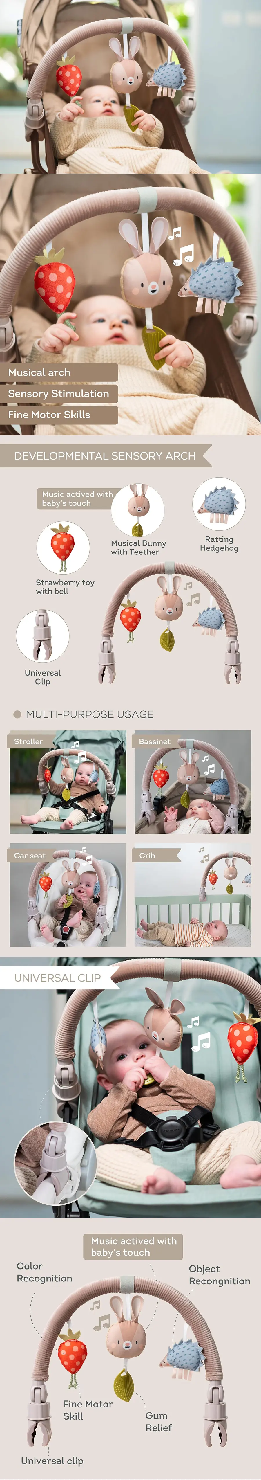 TAF Toys 音樂小兔拱門玩具
