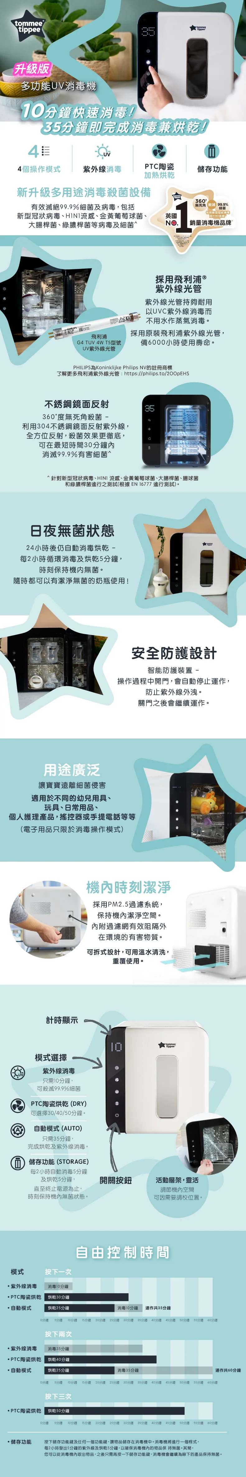 Tommee Tippee 多功能UV紫外線消毒器(升級版)