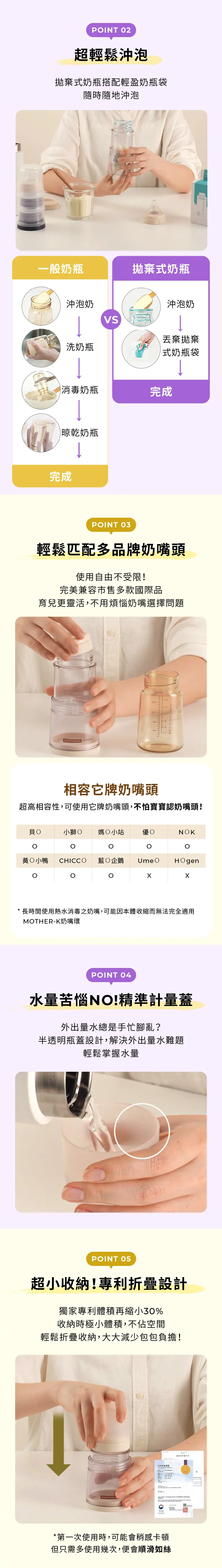 Mother-K Ecozen 伸縮拋棄式奶瓶