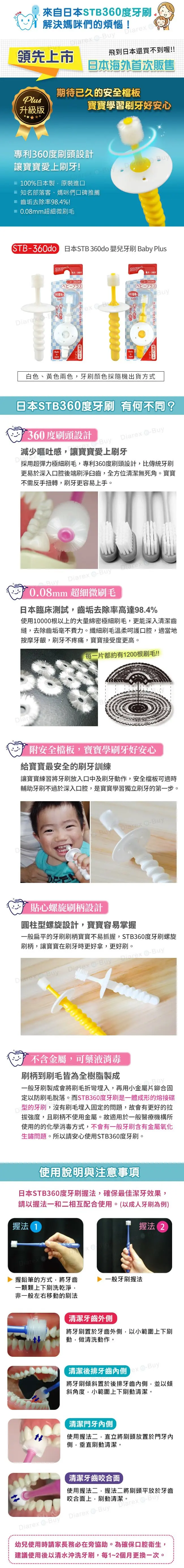 STB 360度嬰兒牙刷 0-3歲