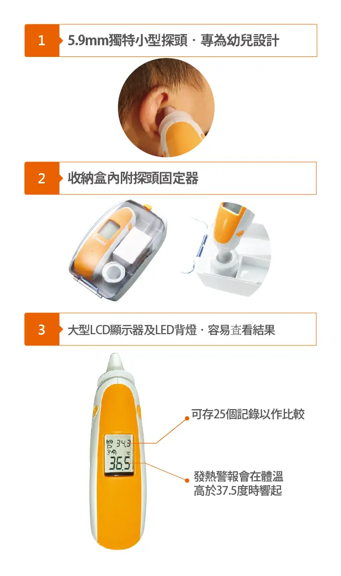 Combi 紅外線耳溫槍