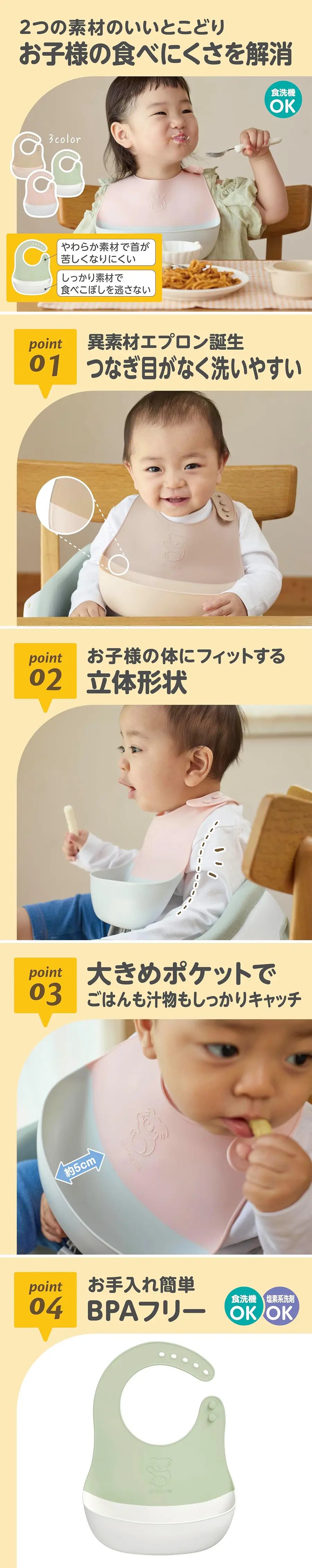 Edison 柔软立体围兜