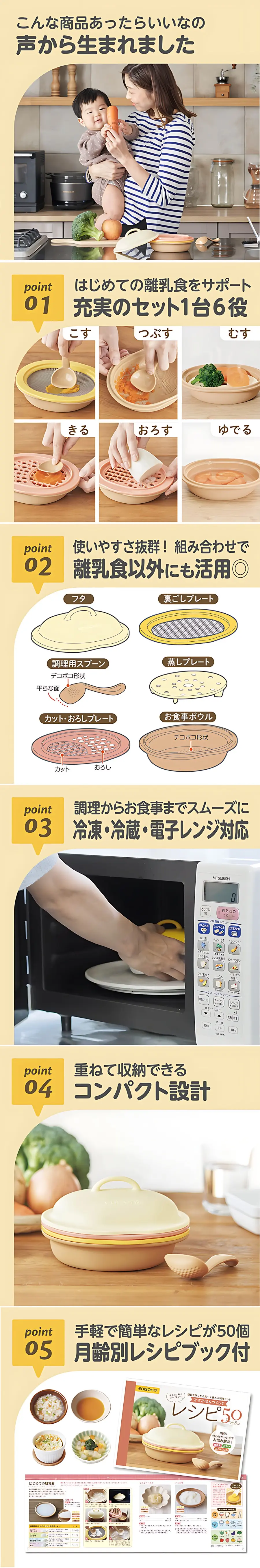 Edison 嬰兒食物調理器6件組