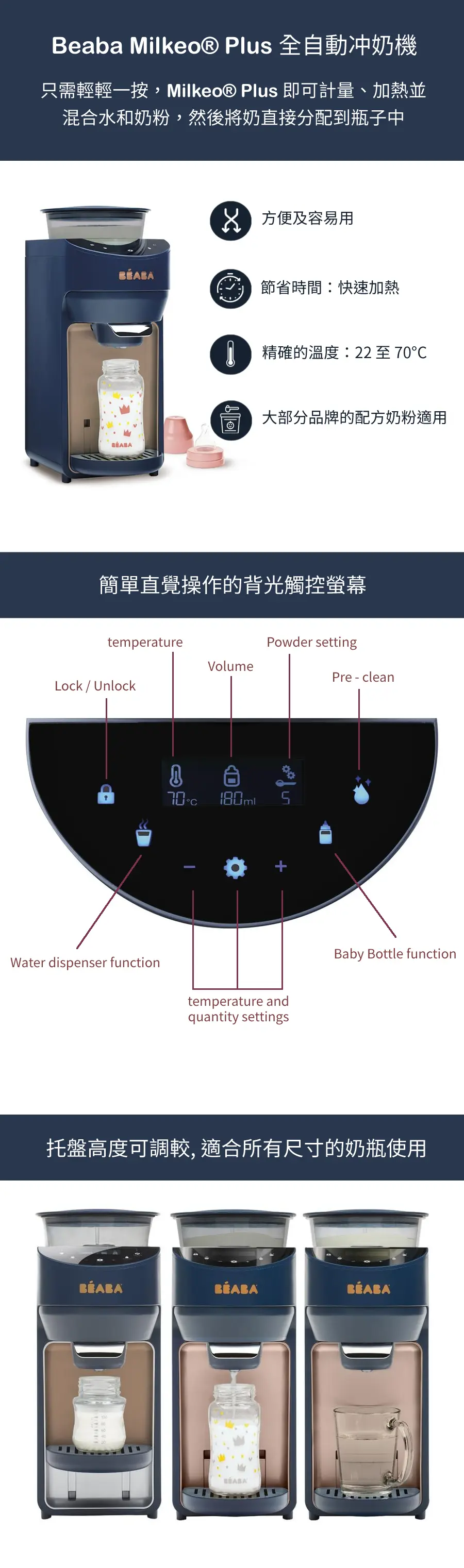 BEABA Milkeo® Plus 全自動冲奶機 BEABA Milkeo® Plus 全自動冲奶機