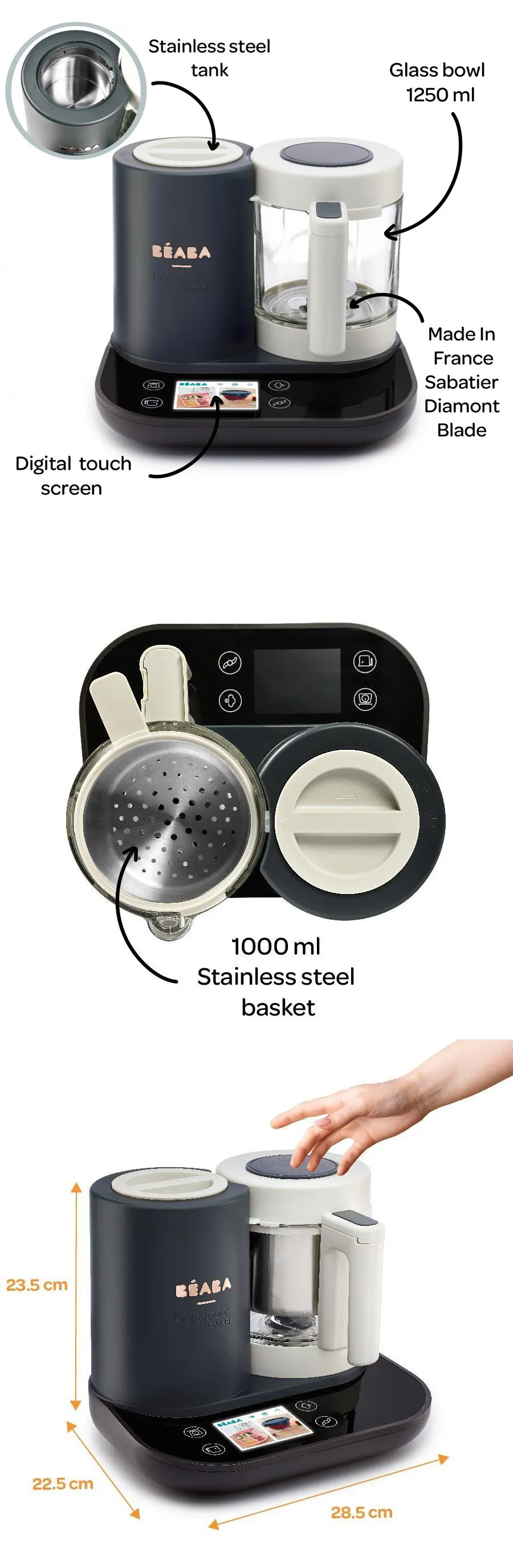 BEABA Babycook® Smart 蒸煮搅拌辅食机