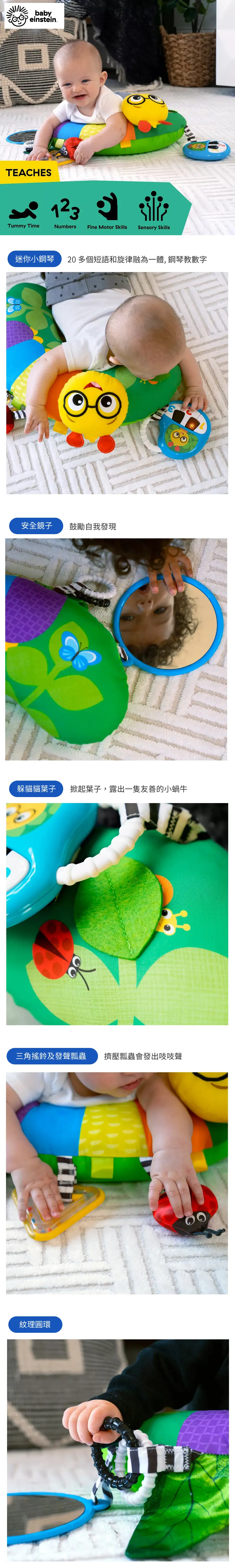 Baby Einstein Cal-a-Pillow 毛毛蟲活動枕頭
