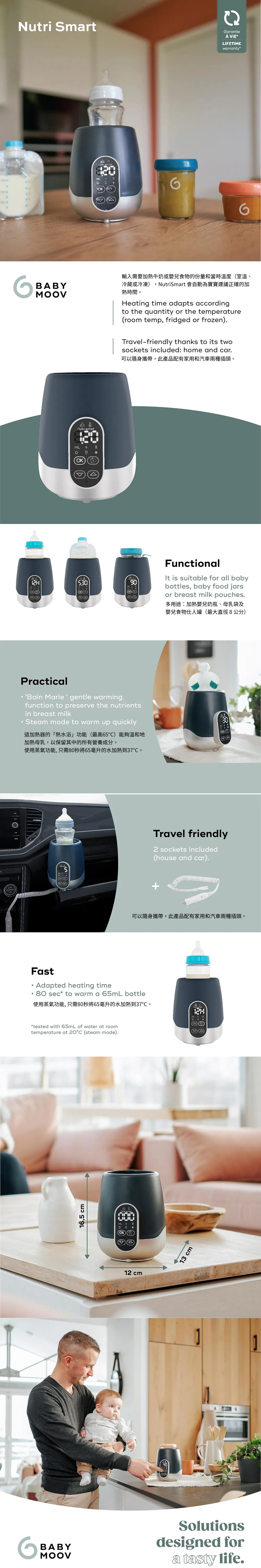 Babymoov NutriSmart 奶瓶食物加熱器(家用/汽車)