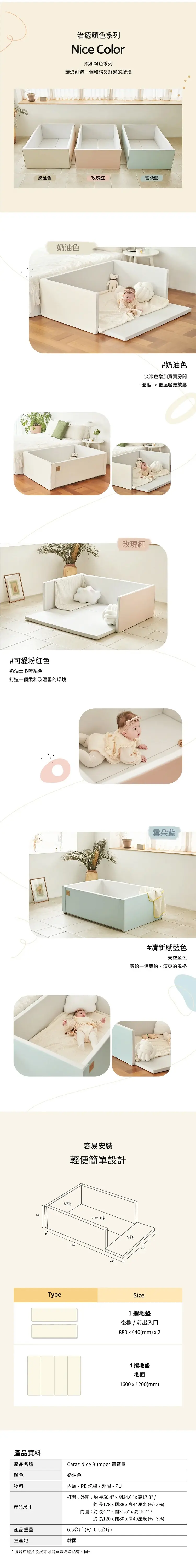 Caraz Nice Bumper 地墊寶寶屋