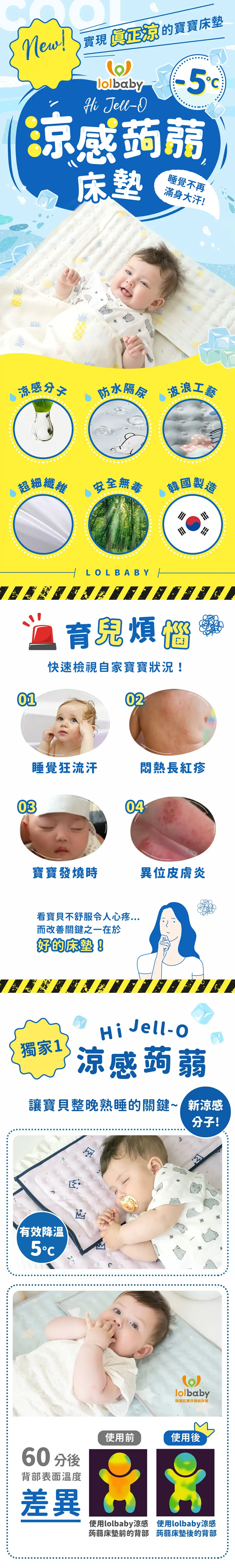 lolbaby Hi Jell-O 涼感蒟蒻床墊