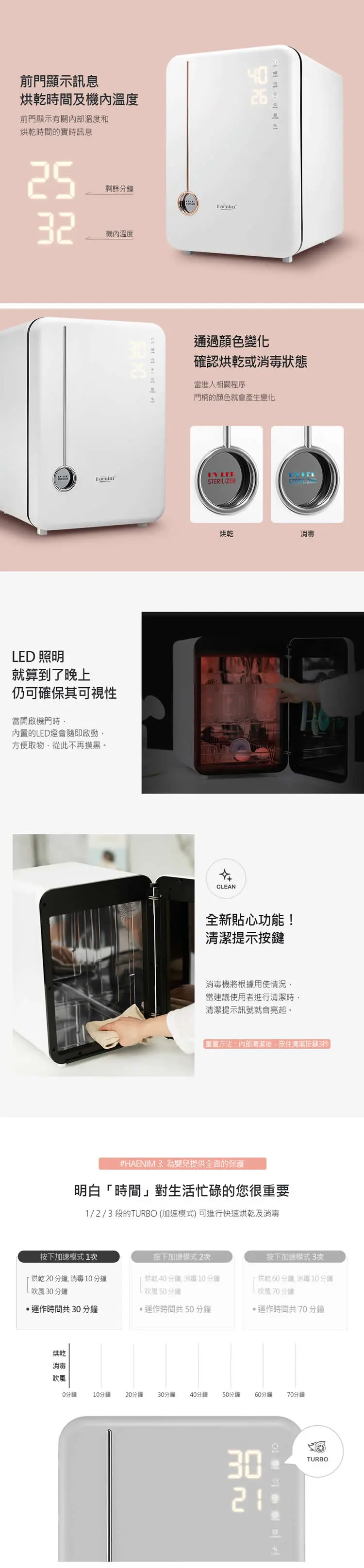 Haenim喜临 第4代UV LED消毒烘干机(典雅系列)