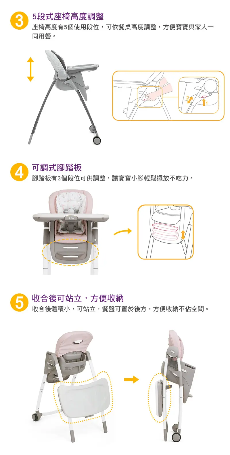 Joie multiply™ 6in1 成長型多用途餐椅