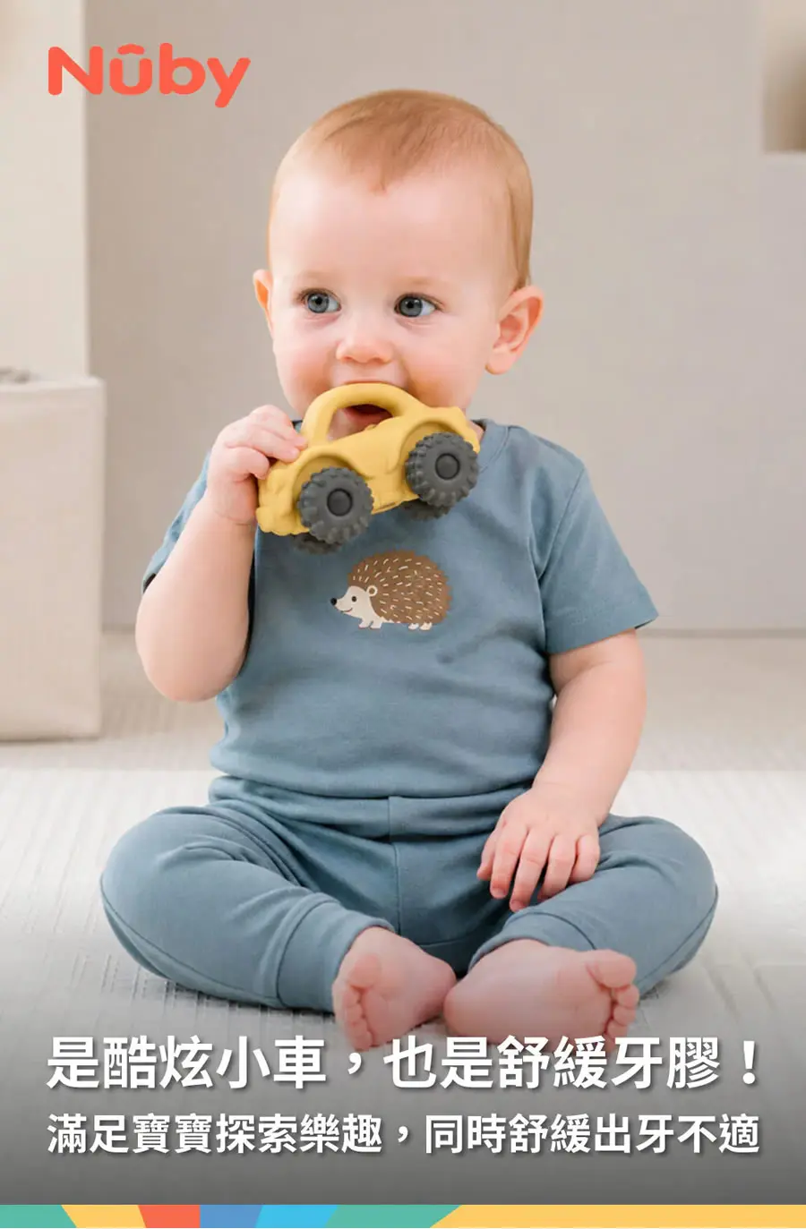 Nuby 矽膠固齒牙膠玩具