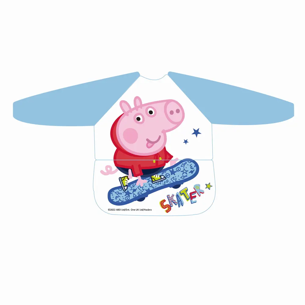 PARENTS LEAGUE 長袖連袋防水罩衣-Peppa Pig George