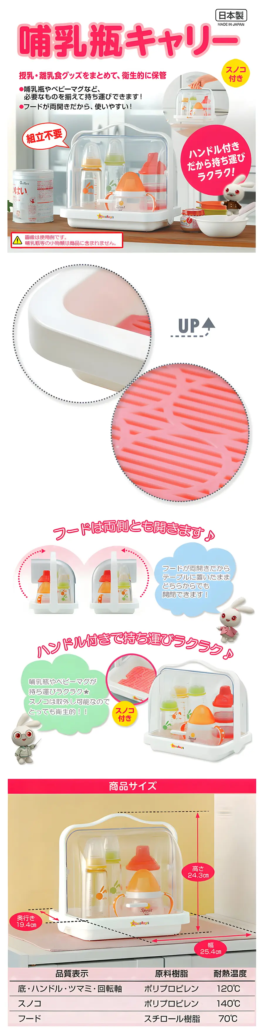 西松屋 Smart Angel 奶瓶收纳箱