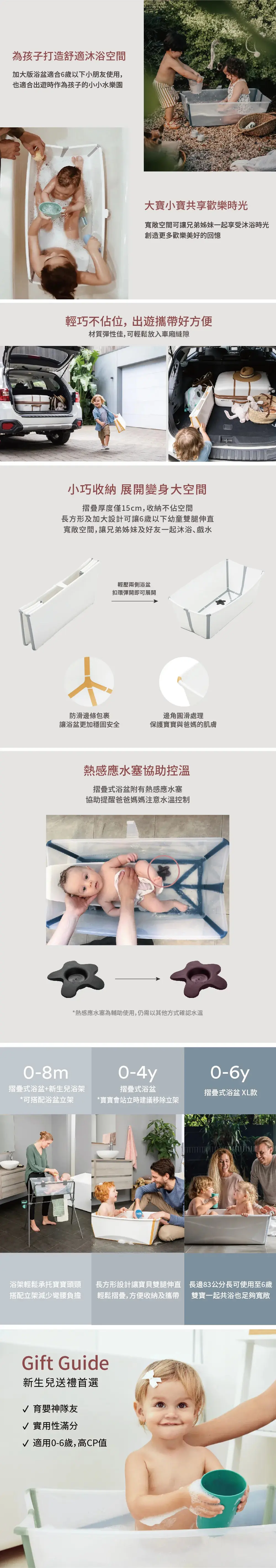 Stokke® Flexi Bath® XL 摺疊式浴盆