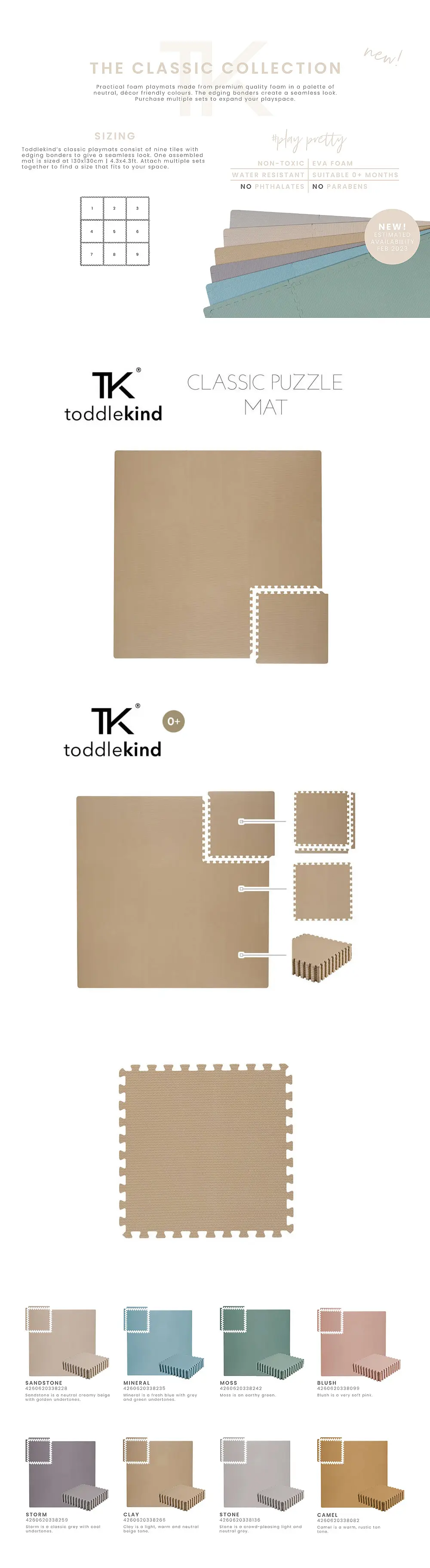 Toddlekind 兒童安全地墊(經典系列)