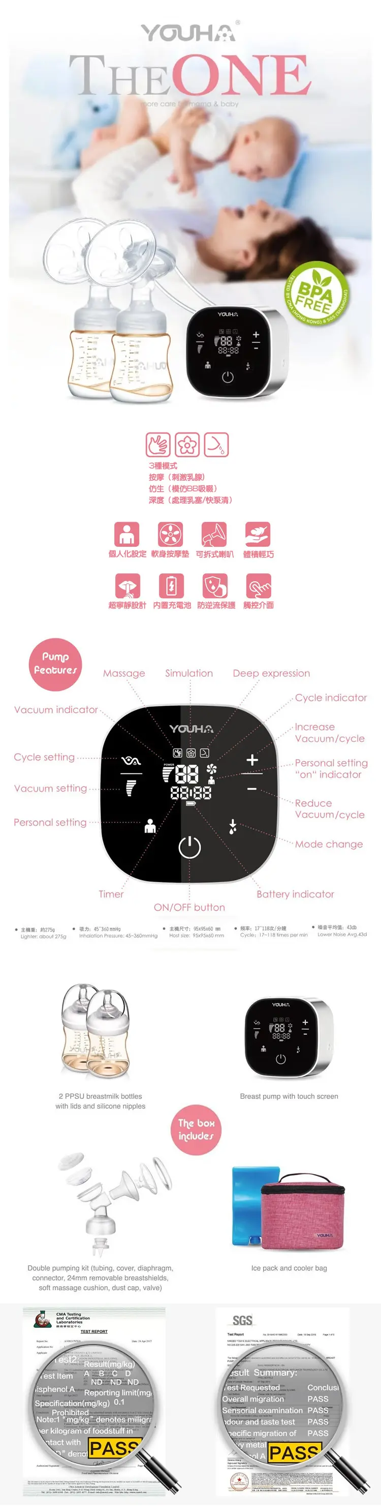 Youha The One 優合電動雙泵套裝