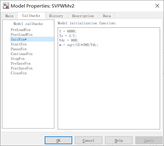 parameter-f-Ts-Vdc-m