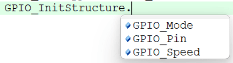 GPIO_InitTypeDef-Keil