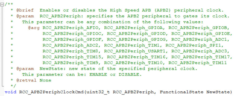 RCC_APB2PeriphClockCmd-Keil