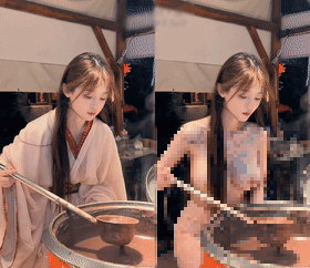 【AI重磅】最新整合10期抖音网红 脱衣裸舞+日常 35分钟版本 [某房原版]