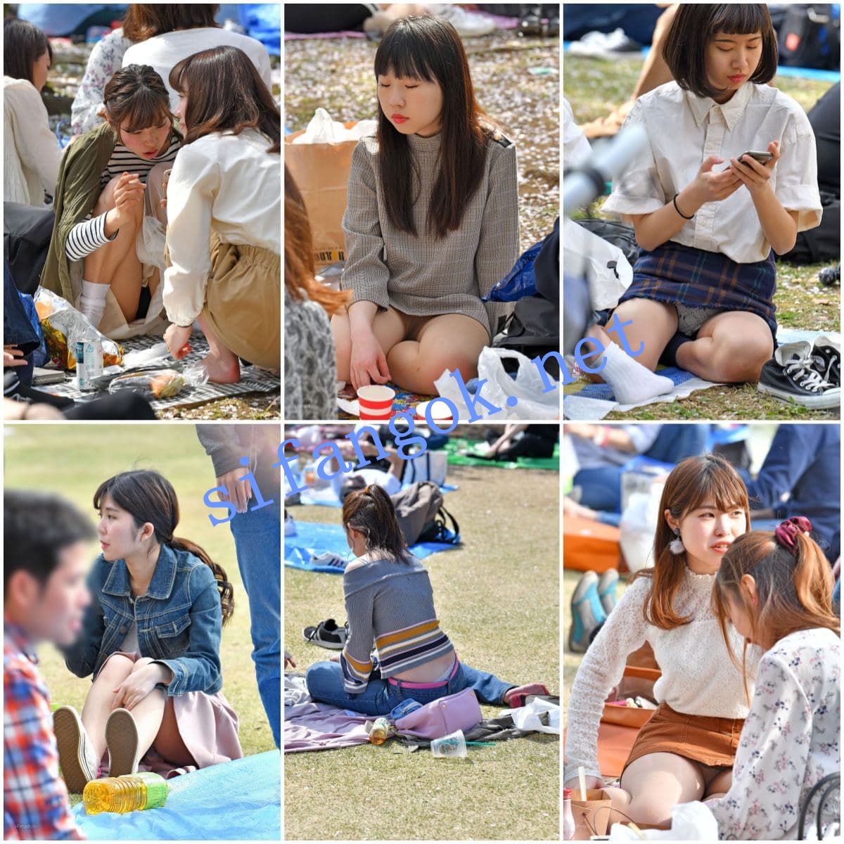 日本ヤスジ【花见】系列原创街拍走光 Vol.1