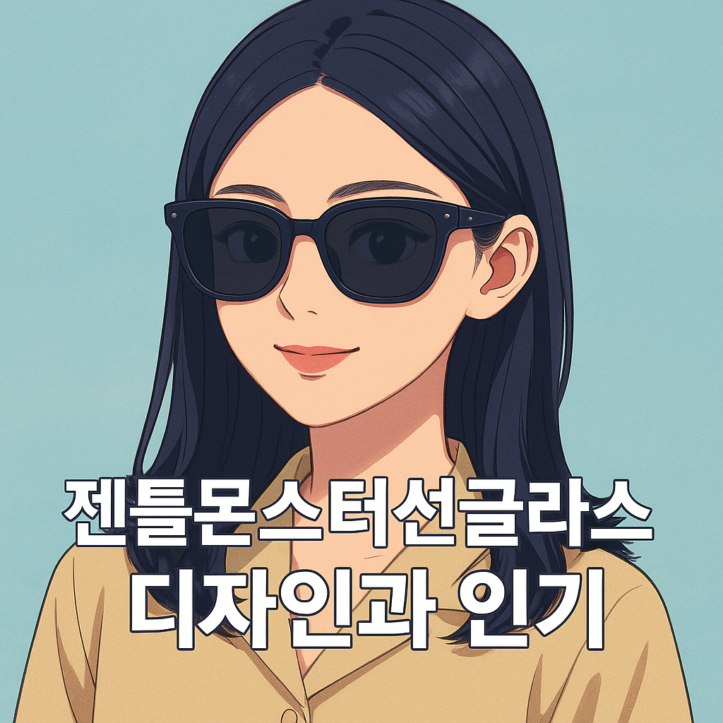 젠틀몬스터 선글라스 디자인과 인기