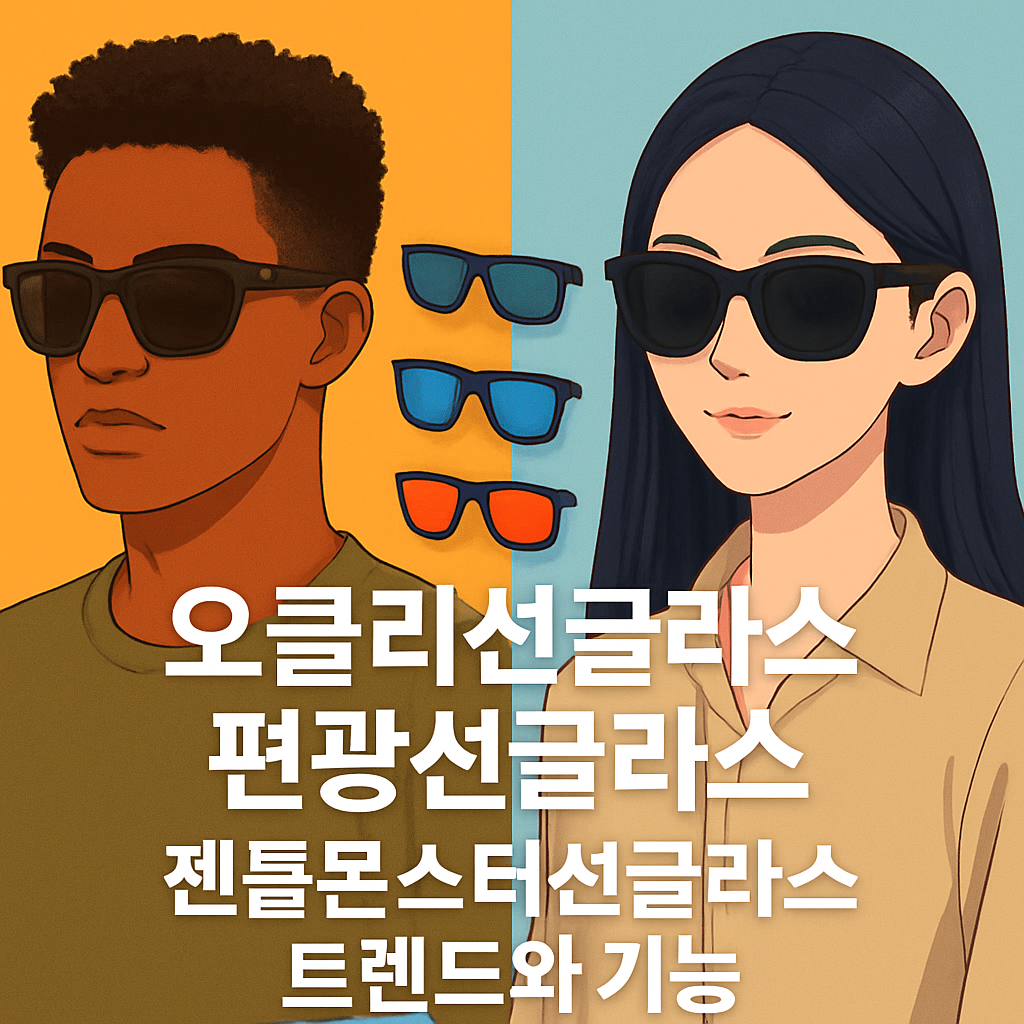 오클리, 편광, 젠틀몬스터 선글라스 - 최신 제품 디자인 및 가격 종합 비교