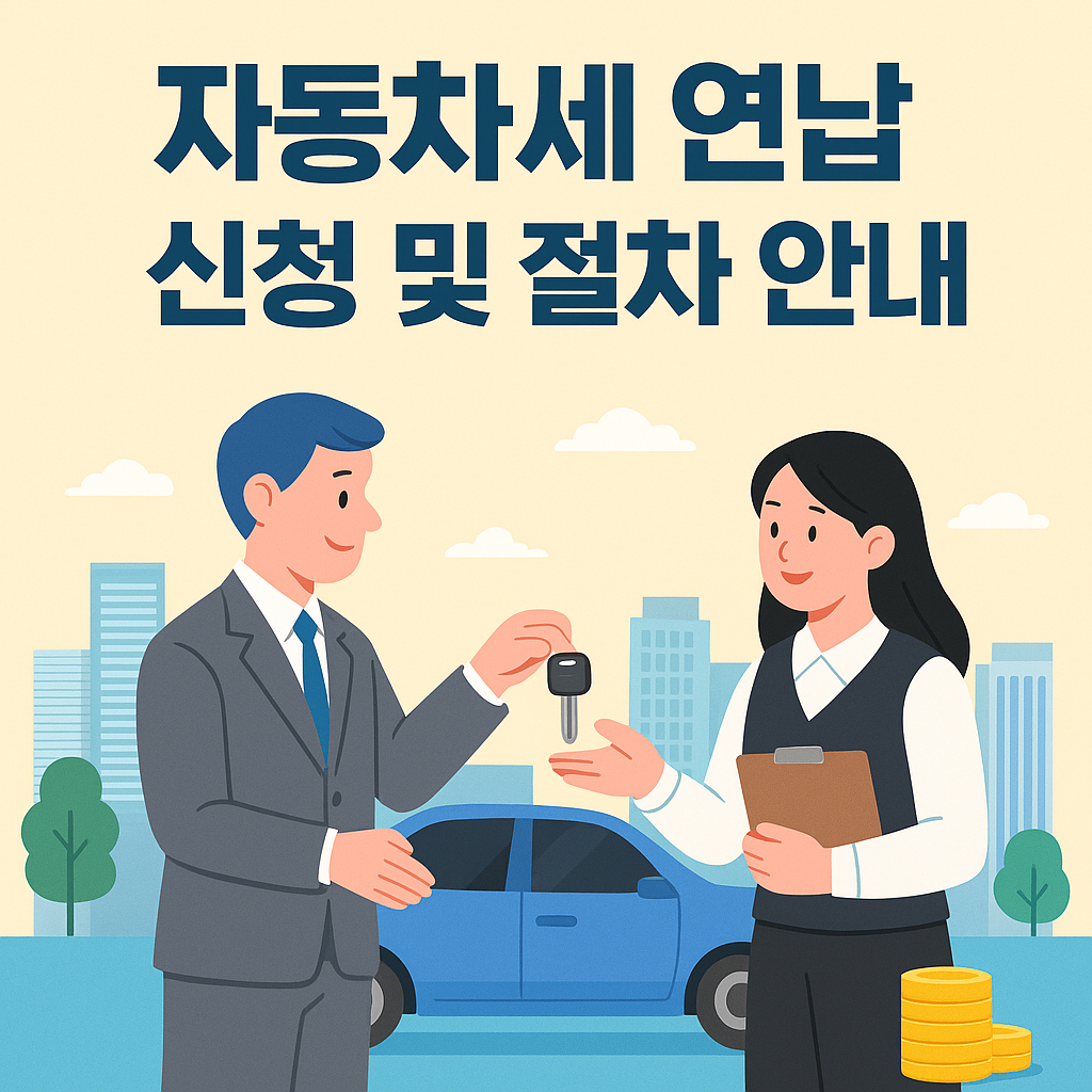 자동차세 연납 신청 및 절차 안내
