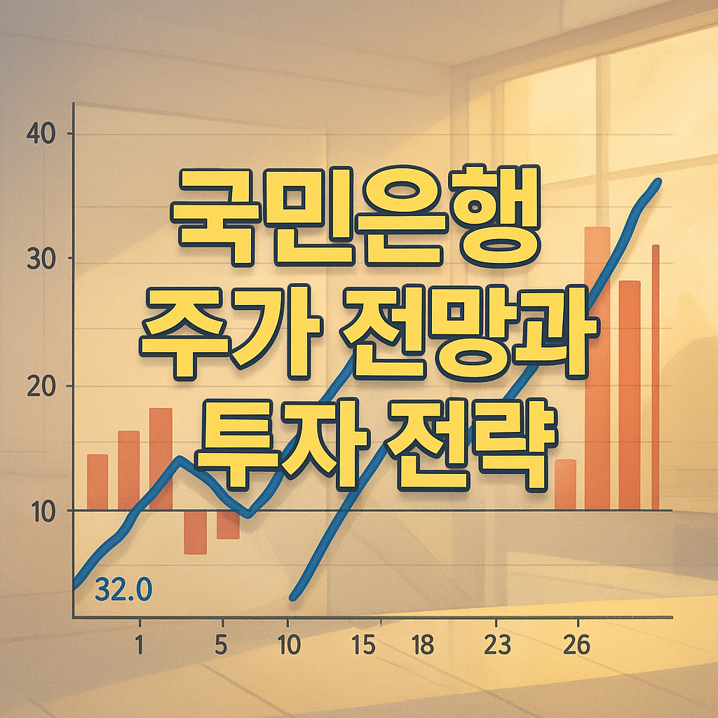 국민은행 주가, KB금융 배당금과 주가 전망 관련 투자 방법 정리